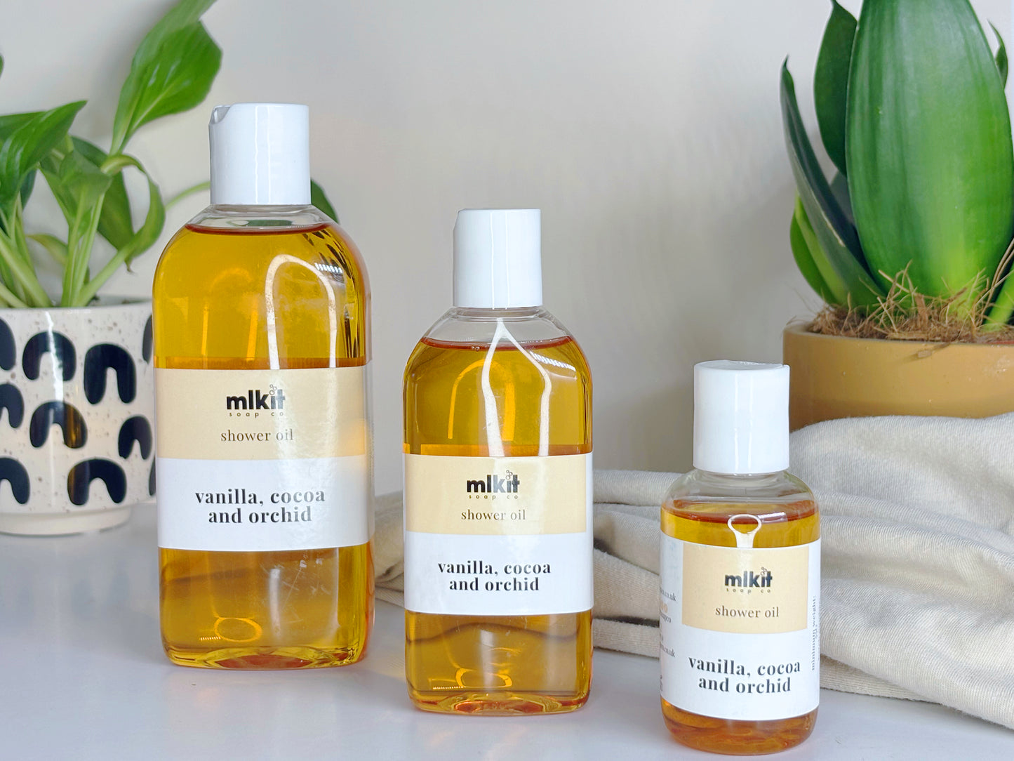 Vanilla, Cocoa and Orchid Shower Oil