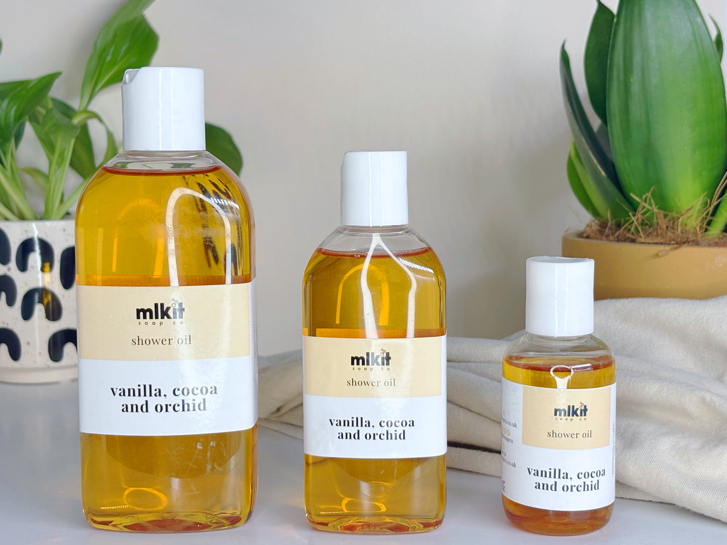 Vanilla, Cocoa and Orchid Shower Oil